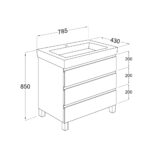 plano NILO DE PIE 3C Blanco