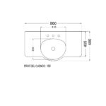 plano lavatorio B200