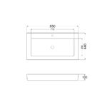 plano lavatorio MARE