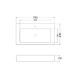 plano lavatorio NILO